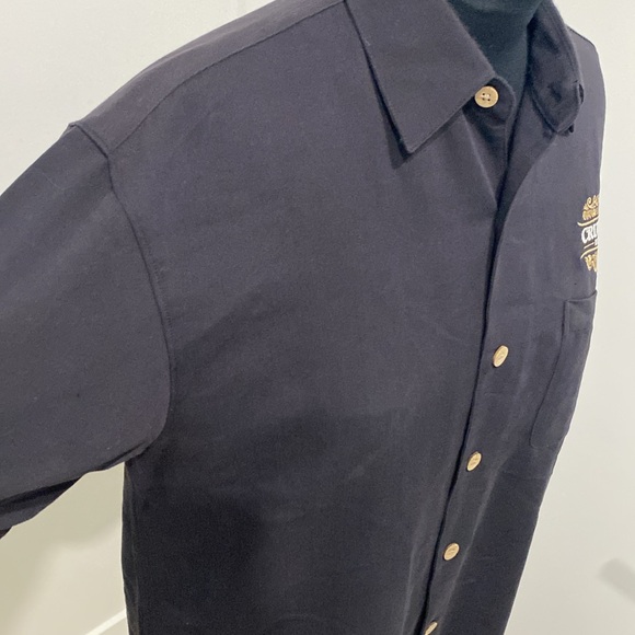 Devon & Jones BLACK BEAUTY BARTENDER / RUM Button Down Textured SHIRT |Size L - Picture 4 of 11